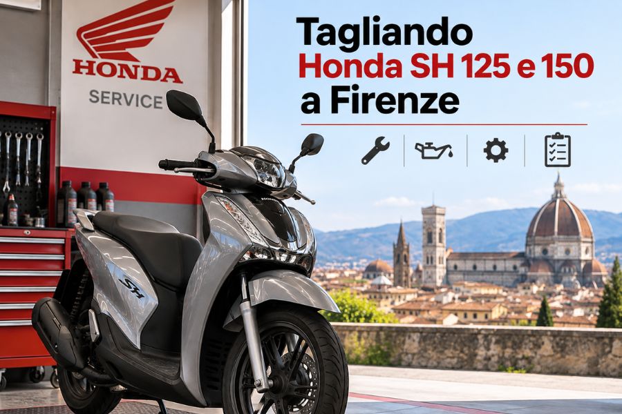 Tagliando Honda SH 125 e 150 a Firenze: scadenze, spia “Oil Change”, manutenzione e i consigli dell’officina