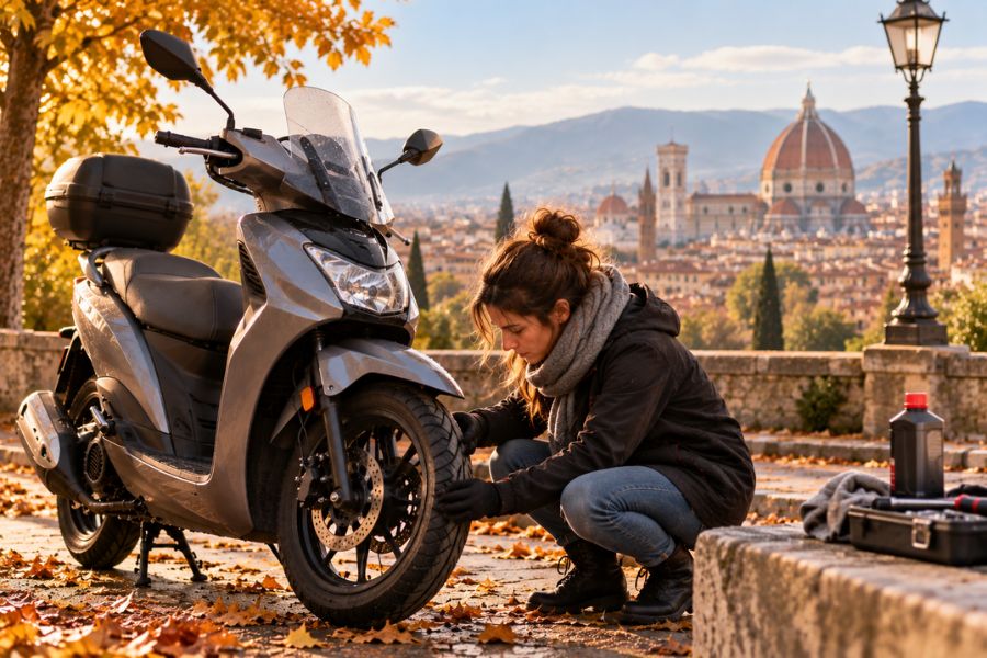 Come preparare il motorino per la stagione fredda: check-up completo in 4 passi